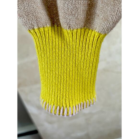 Kerri Rosenthal Sunshine Cardigan - XS Orange Yellow Colorblock Dopamine - Picture 8 of 12